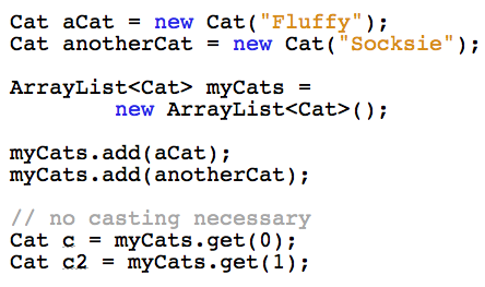 accessing an object using generics