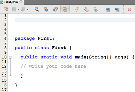main method