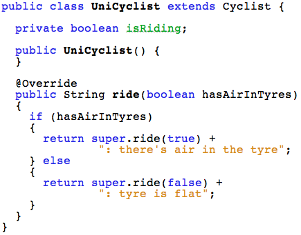 super class example